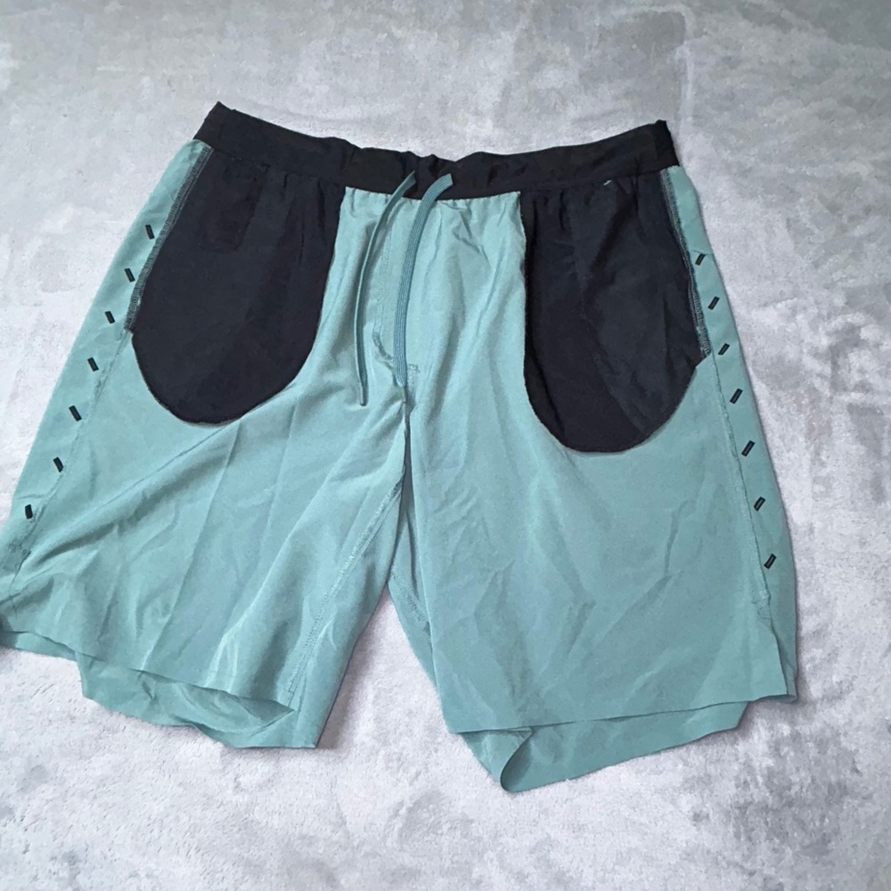 Ten Thousand Interval Short 8" Mens XXL Unlined Green Gym Training Running Stret - Picture 4 of 10